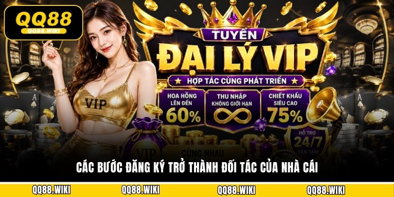 Các bước đăng ký trở thành đối tác của nhà cái