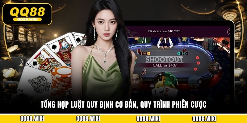 Tổng hợp luật quy định cơ bản, quy trình phiên cược